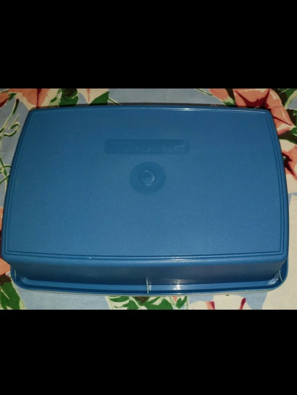 Tupperware vintage blue